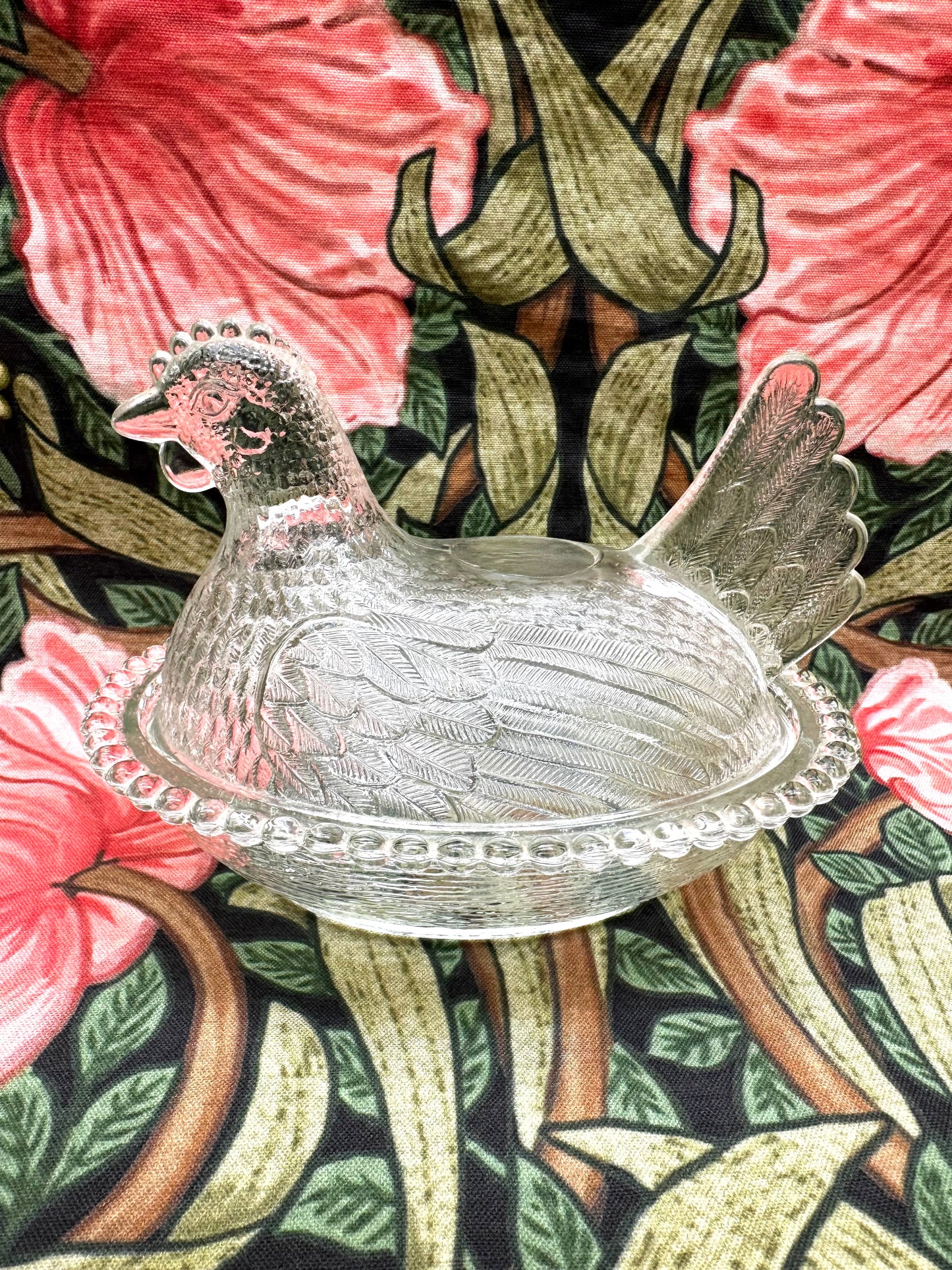 Hen on Nest Candy Dish, Indiana Glass Co.