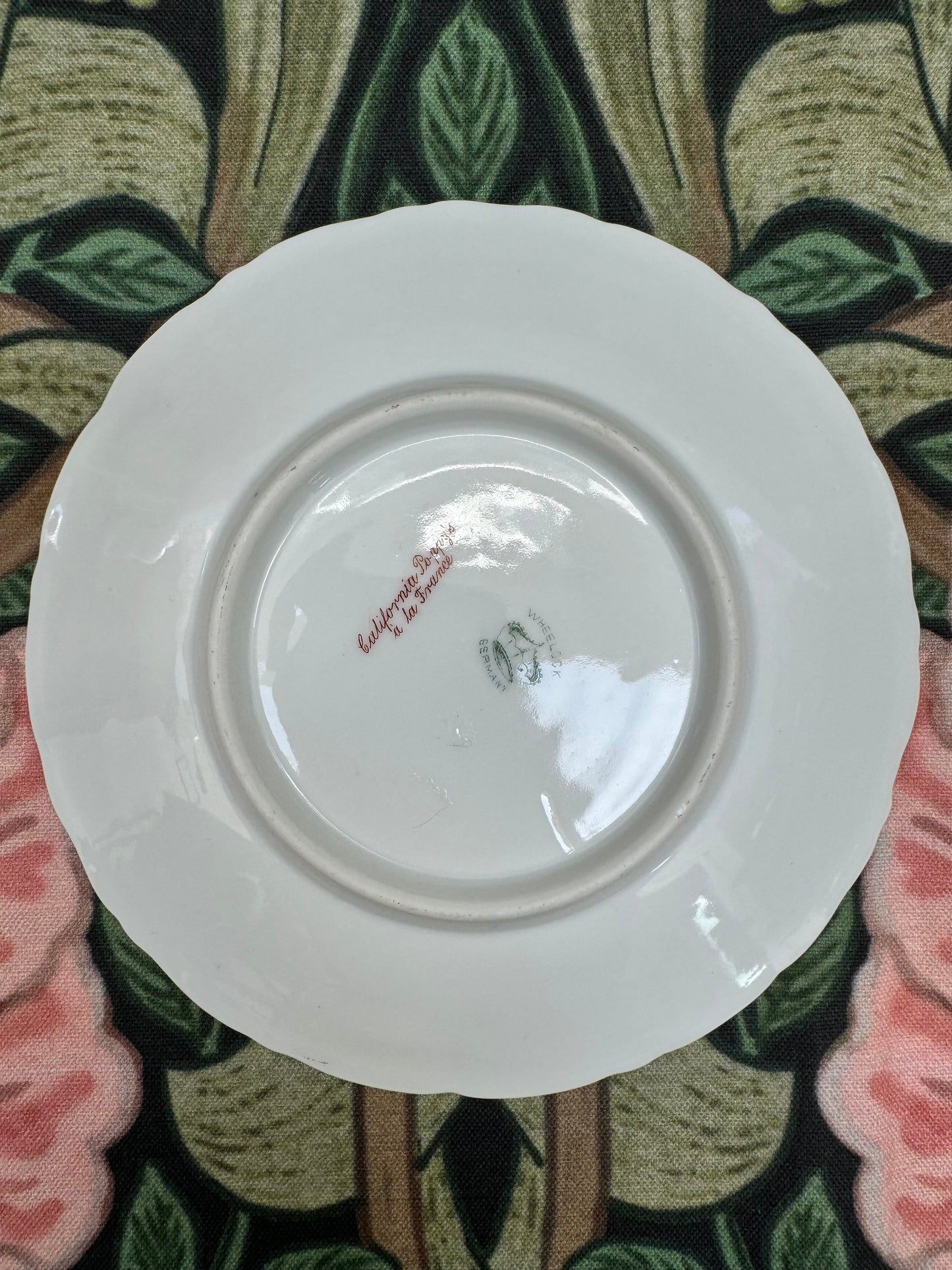 California Poppy Porcelain Plate by Wheelock