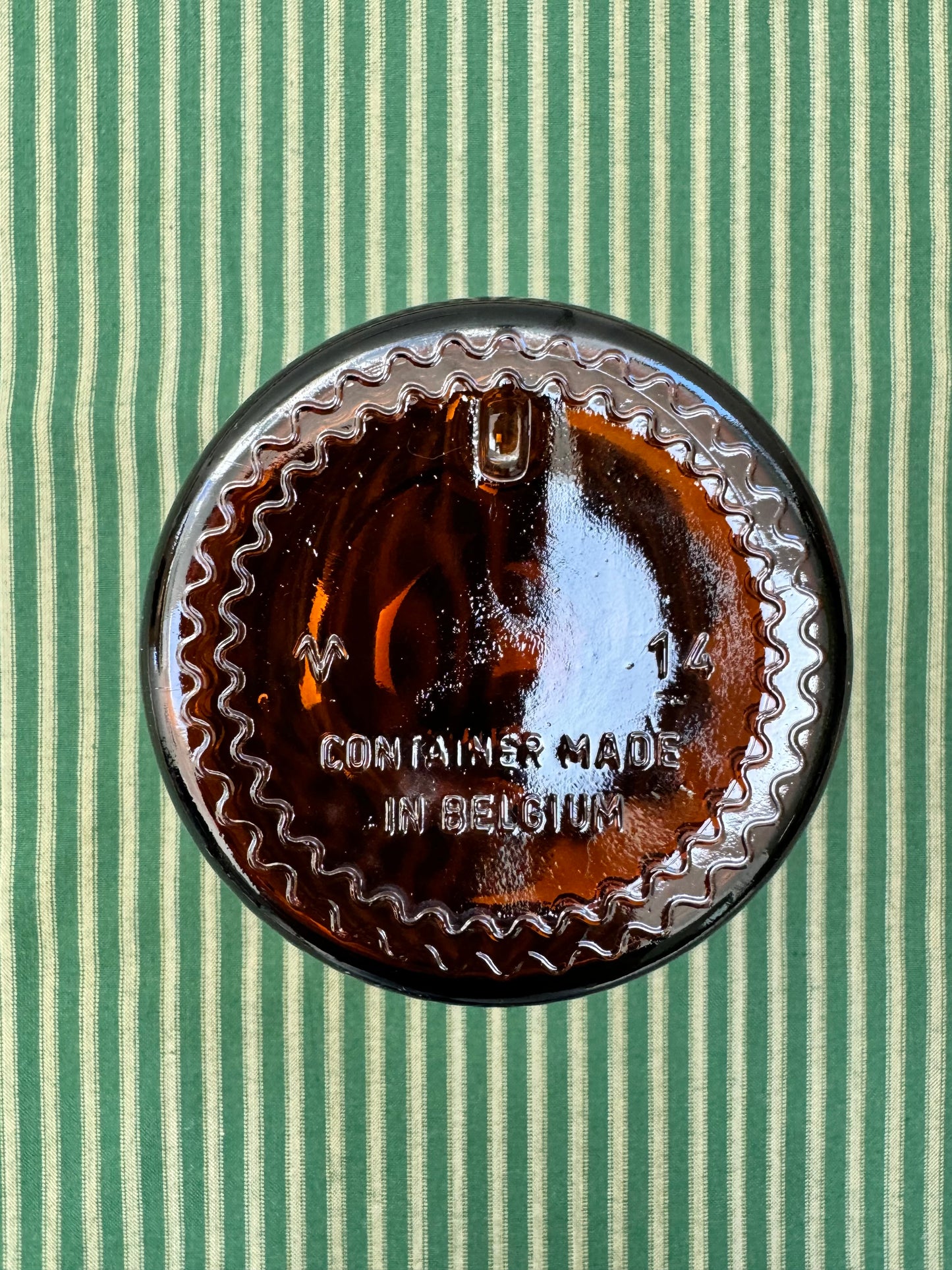 Belgian Bubble Glass Apothecary Bottle