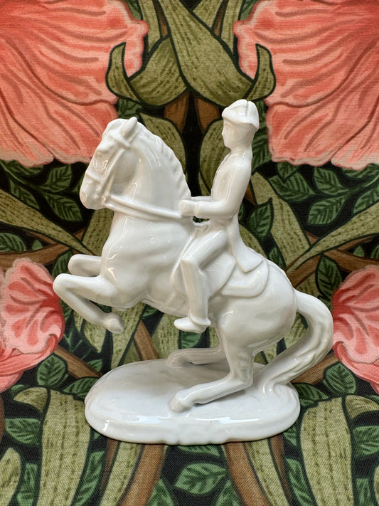 Keramos Wien Equestrian Porcelain Sculpture