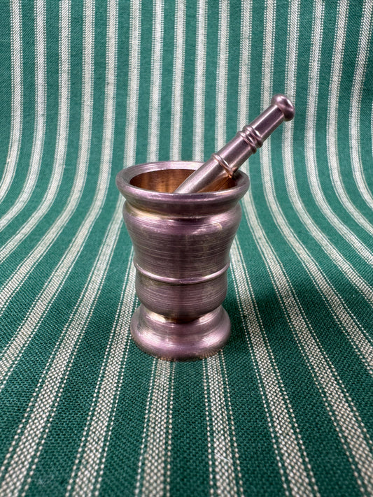 Mini Brass Apothecary Mortar and Pestle