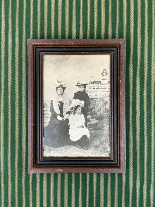 Framed Antique Photograph with Sutro Cliff House