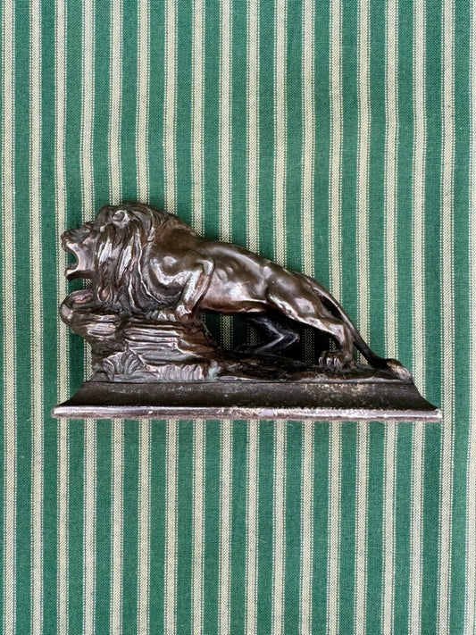 Cast Metal Lion