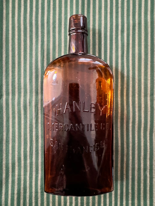 Hanley Mercantile Co. San Francisco Pre-Prohibition Whiskey Bottle